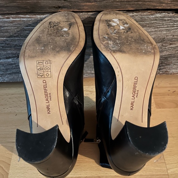 Karl Lagerfeld open toe heeled booties - Picture 4 of 5